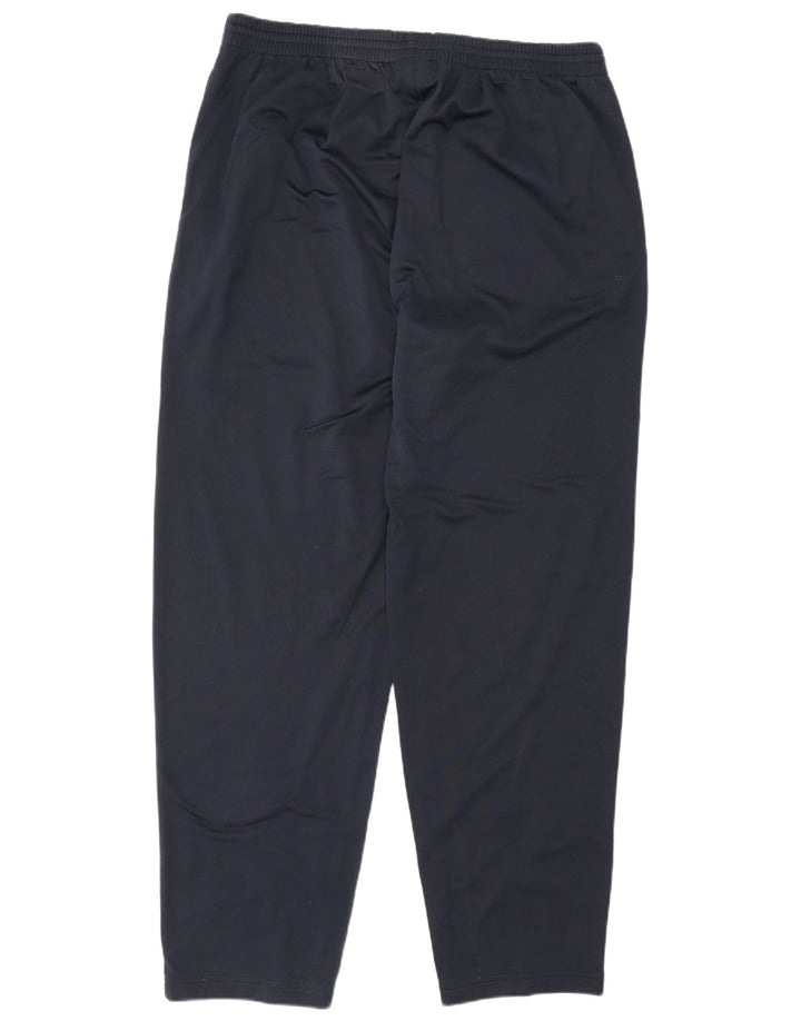 Calça de treino masculina Reebok grande poliéster azul marinho