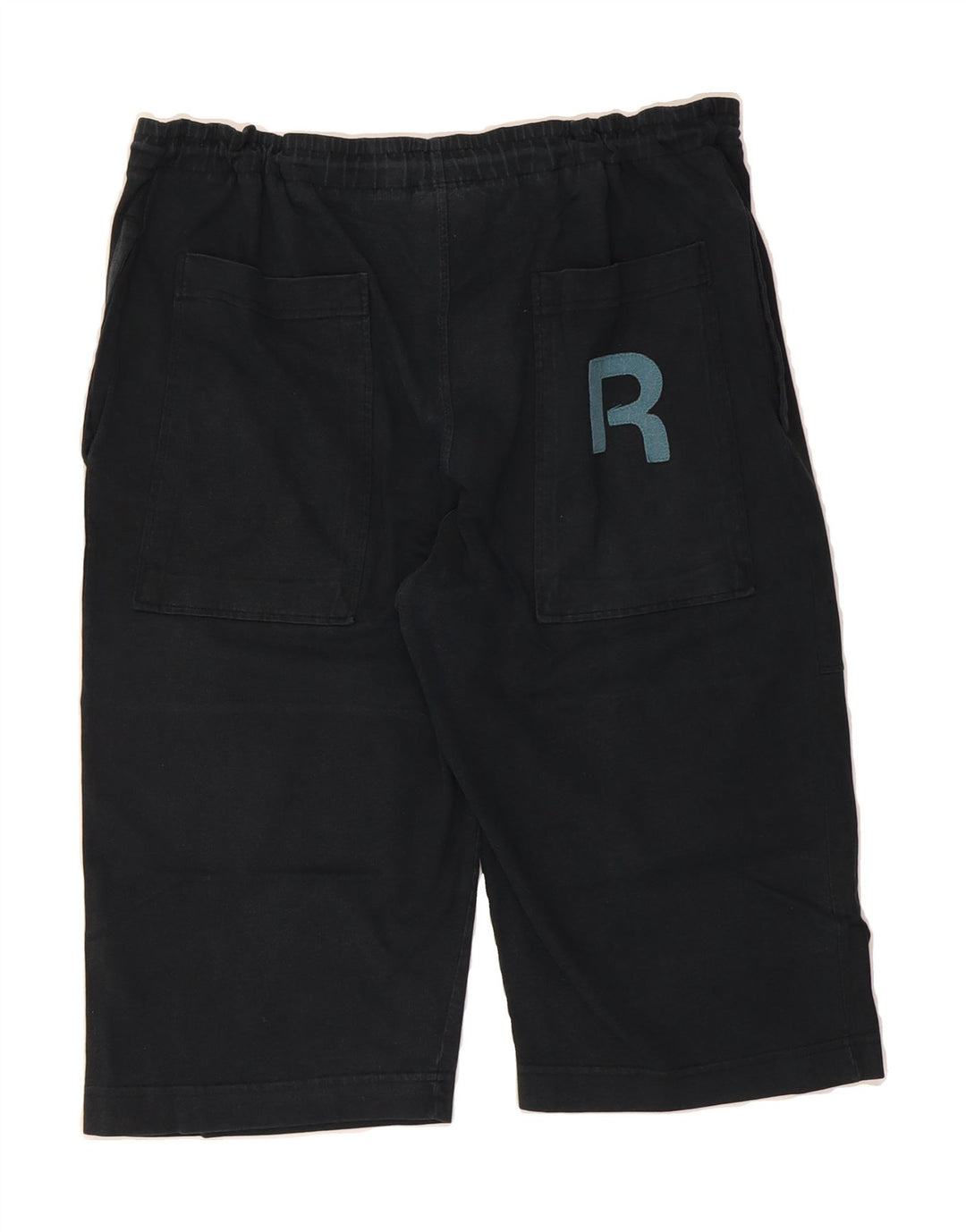 REEBOK Mens Graphic Bermuda Sport Shorts Medium  Black Cotton Vintage Reebok and Second-Hand Reebok from Messina Hembry 
