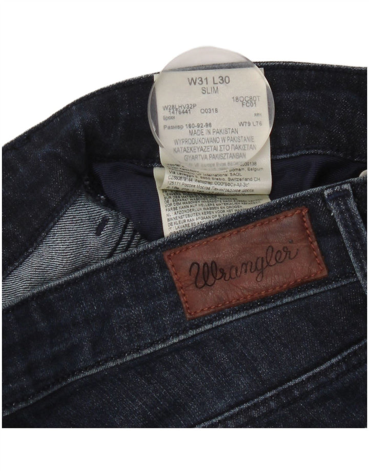 Jeans Wrangler Feminino Slim W31 L30 Azul Algodão