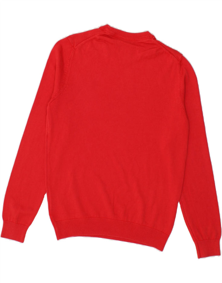 TIMBERLAND Mens Crew Neck Jumper Sweater XS Red Cotton Vintage Timberland and Second-Hand Timberland from Messina Hembry 