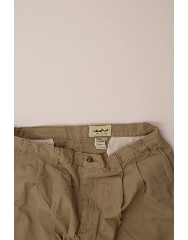 EDDIE BAUER Mens Pegged Chino Trousers W38 L32 Beige Cotton Vintage Eddie Bauer and Second-Hand Eddie Bauer from Messina Hembry 