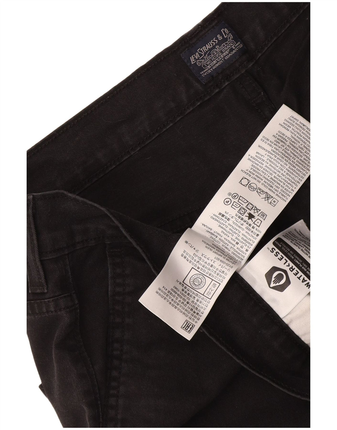 Calça Chino Masculina Levi's W36 L30 Algodão Preto