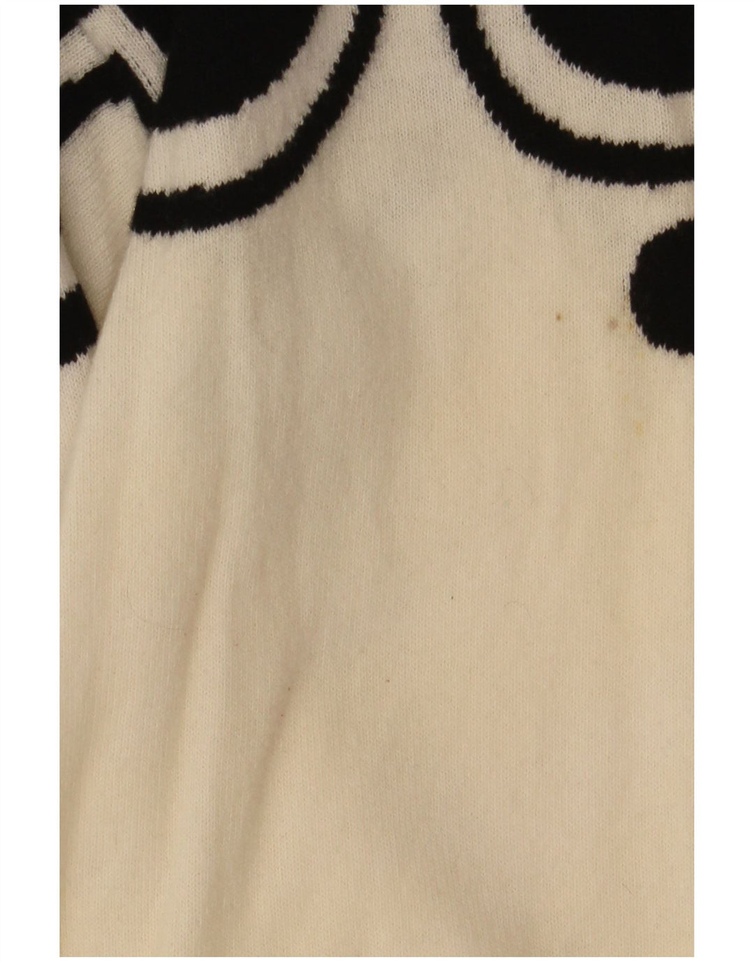 Suéter feminino Valentino com gola redonda UK 12 médio off white clássico