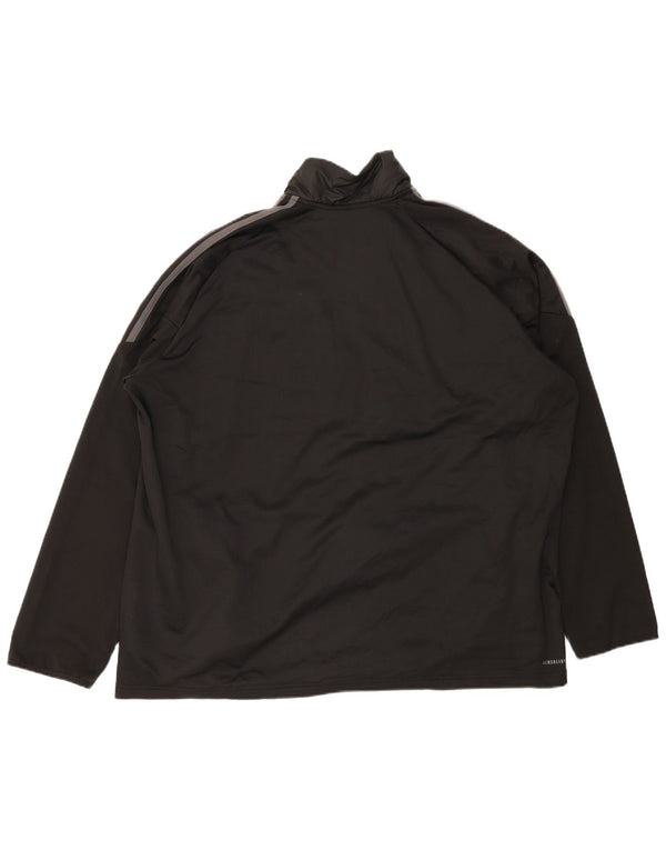 Adidas masculino Aeroready pulôver agasalho jaqueta superior 2XL poliéster preto