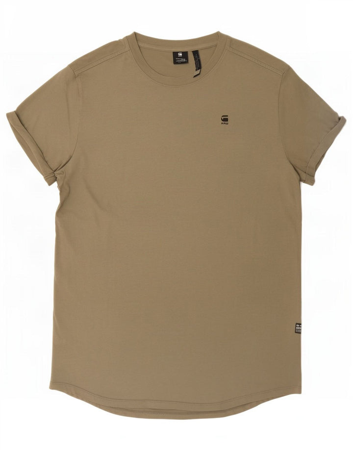 Camiseta masculina G-Star Top médio cáqui