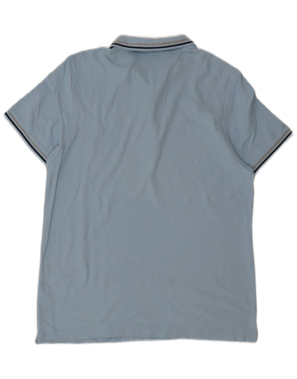 Camisa polo masculina Lotto Life XL algodão listrado azul