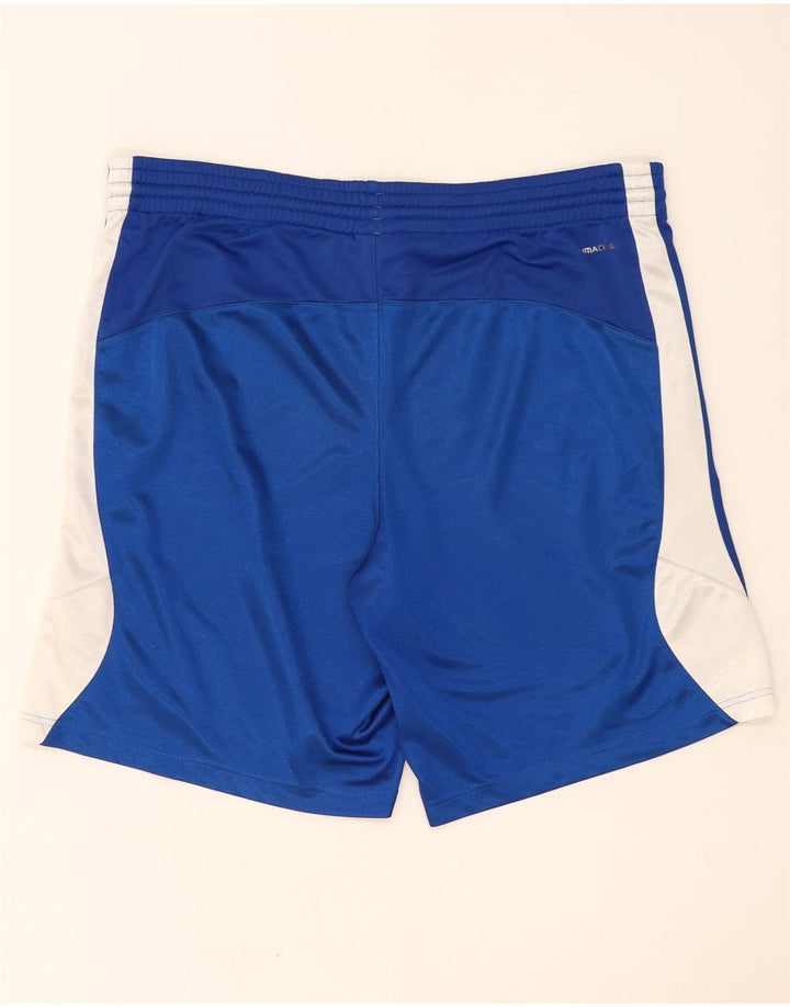 Adidas Masculino Climalite Sport Shorts Grande Azul Colorblock Poliéster