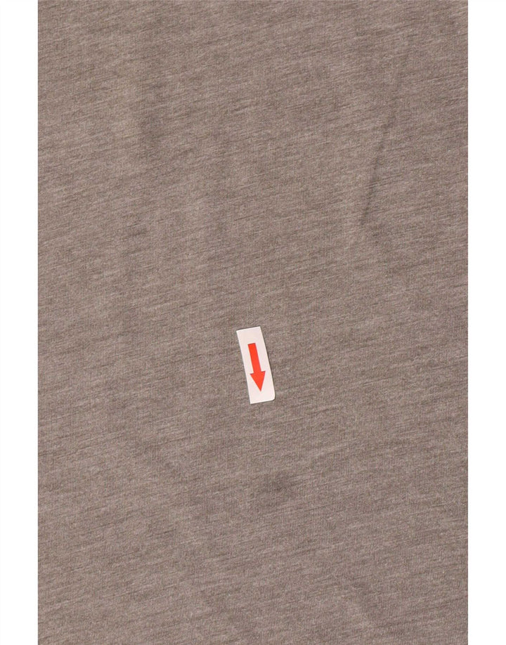 Adidas Mens Climalite Camiseta Top Cinza Médio Poliéster