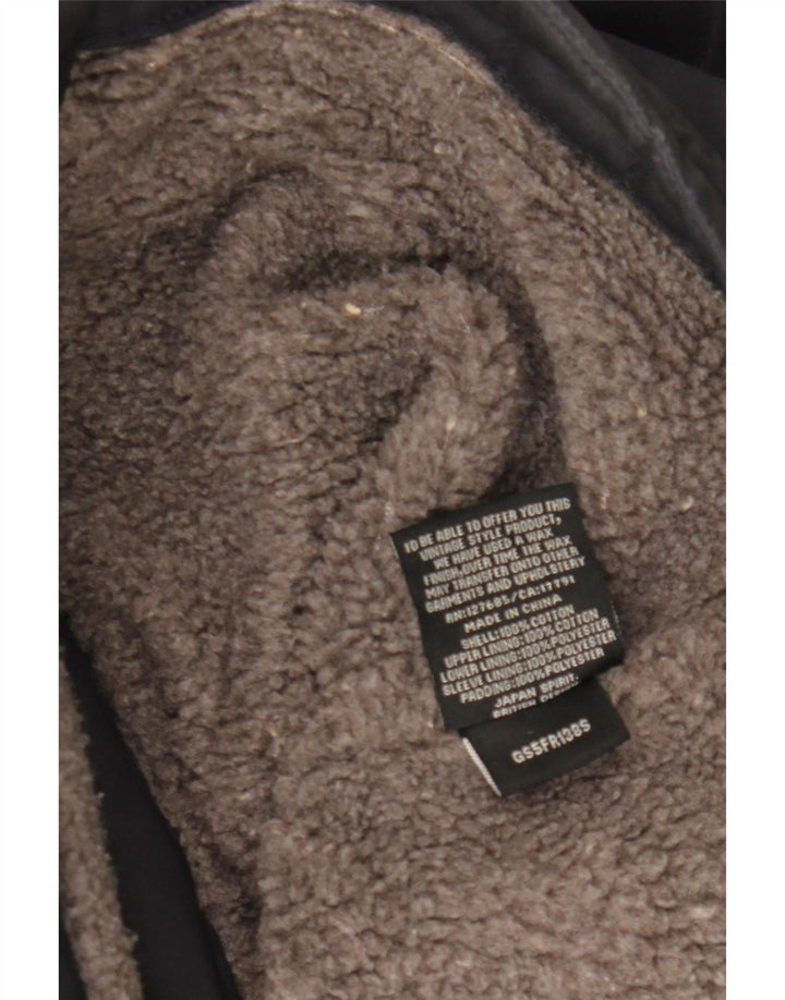 Jaqueta parka feminina SUPERDRY com capuz Reino Unido 16 grande algodão azul marinho