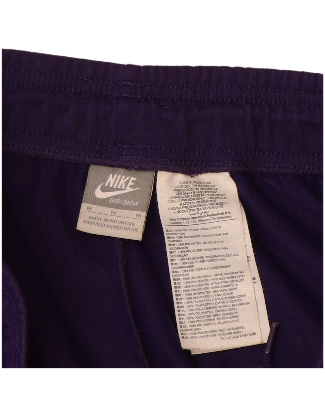 Calça de treino feminina Nike Joggers UK 14 médio roxo poliéster