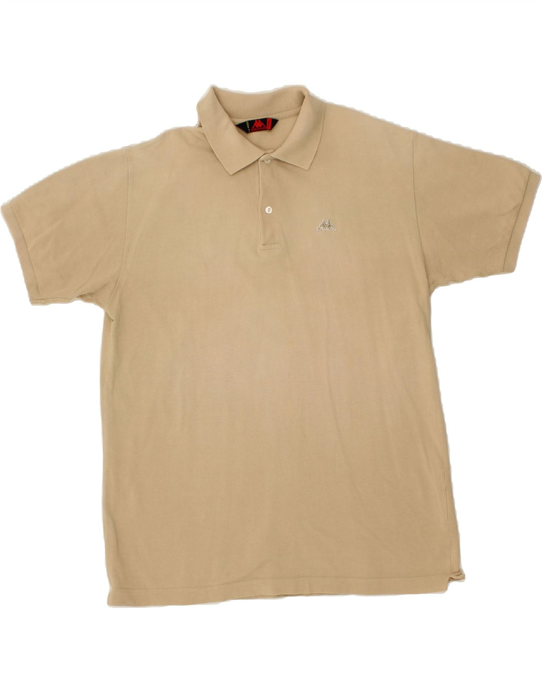 KAPPA Mens Polo Shirt XL Beige Cotton Vintage Kappa and Second-Hand Kappa from Messina Hembry 