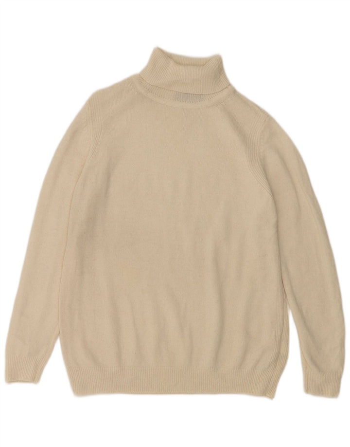 Suéter feminino Marks & Spencer com gola redonda e lã branca grande Reino Unido 16