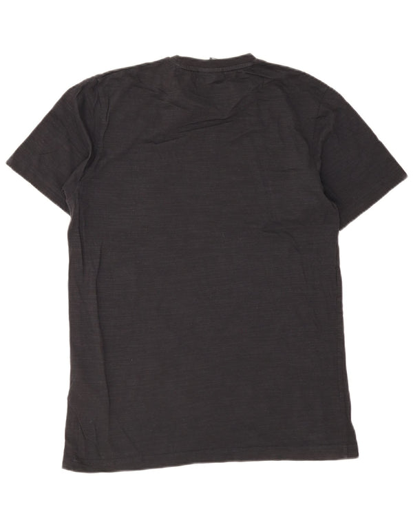 Ellesse Camiseta masculina gráfica Top médio algodão preto