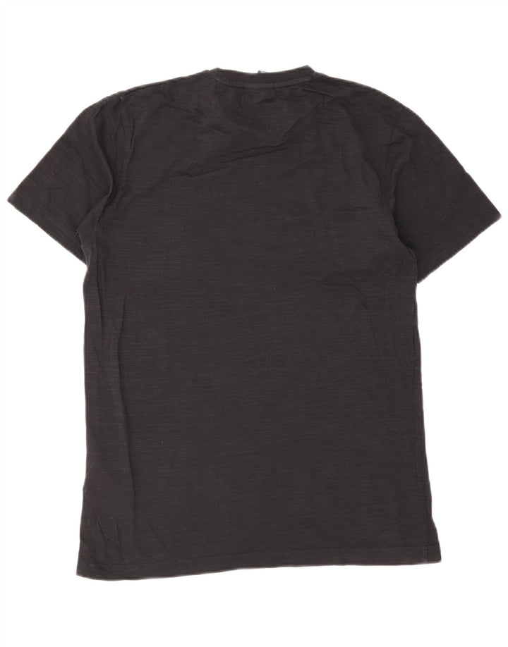 Ellesse Camiseta masculina gráfica Top médio algodão preto