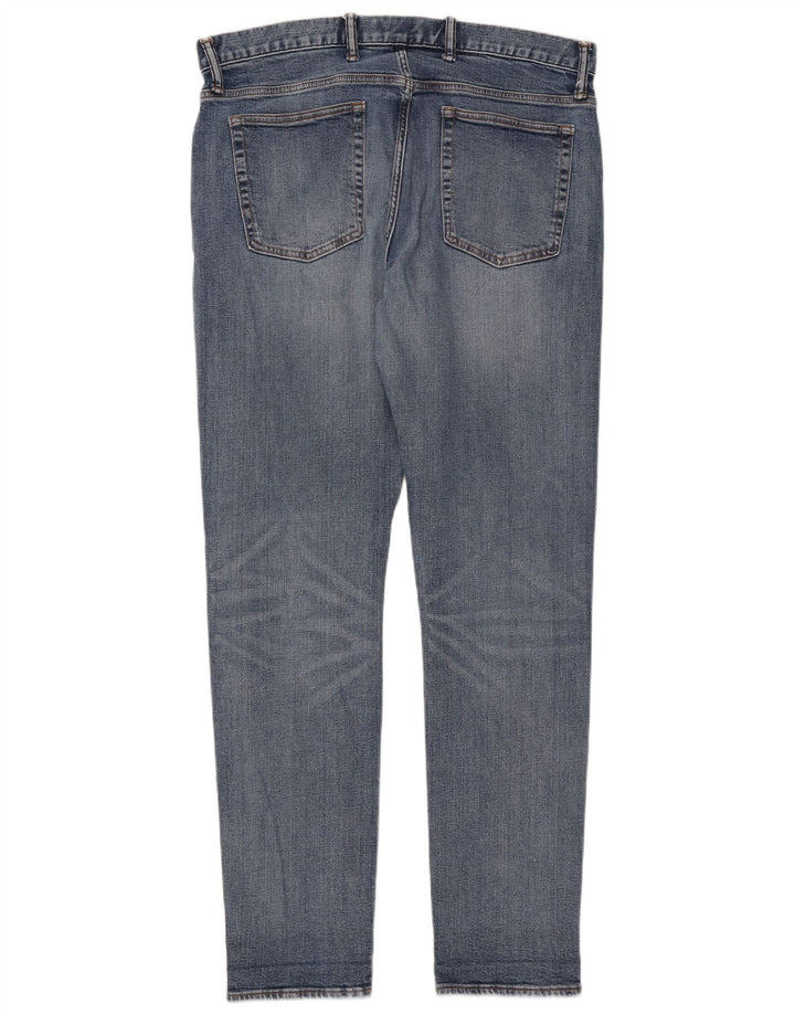 Gap Mens Slim Jeans W36 L34 Azul Algodão