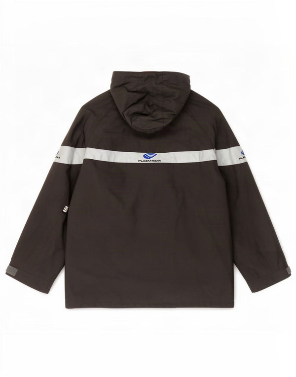 Jaqueta corta-vento masculina Helly Hansen com capuz Reino Unido 38 bloco cinza médio