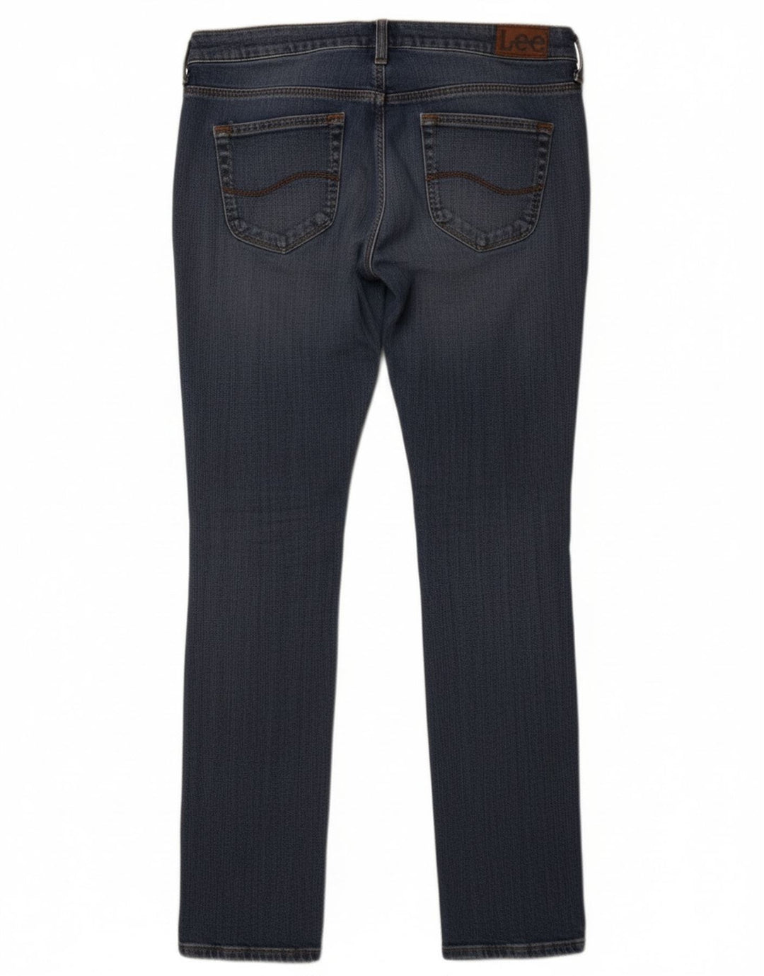 Lee Womens Norma Slim Jeans W32 L33 Azul Algodão