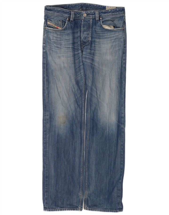 Jeans retos masculinos Diesel W34 L34 algodão azul