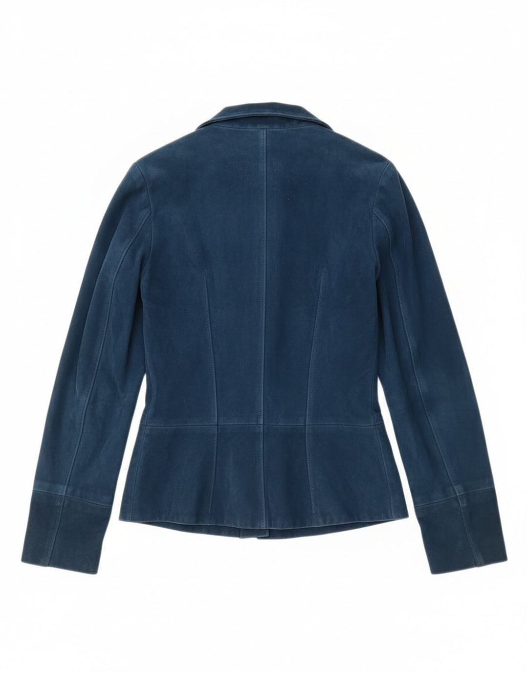 Jaqueta Blazer Vintage Feminina com 2 Botões Reino Unido 4 XS Azul Marinho