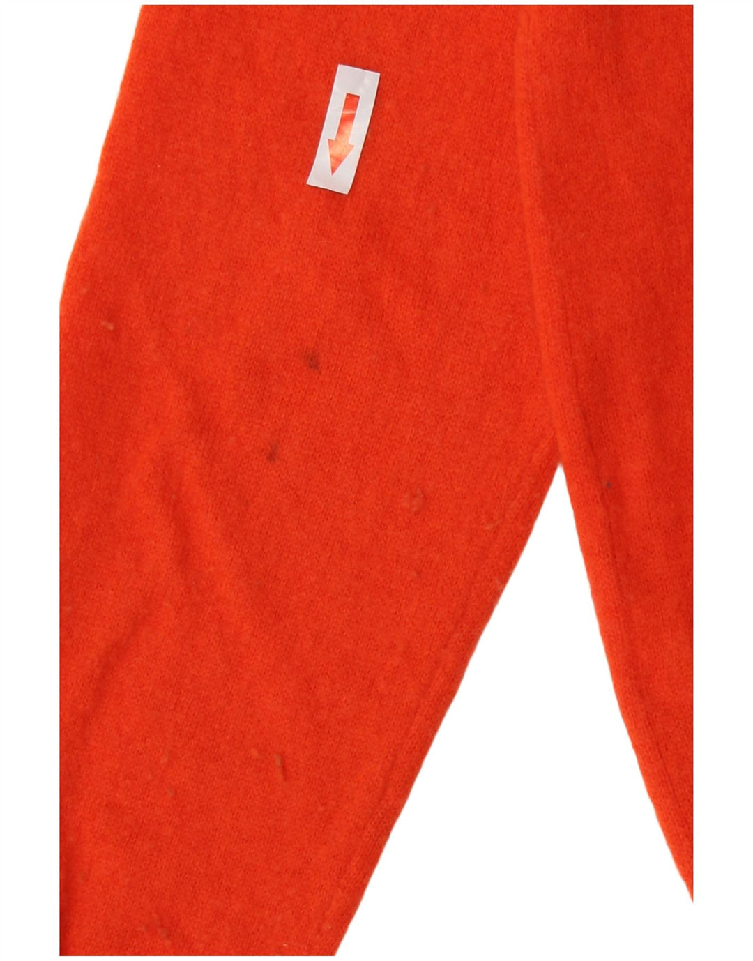 Suéter masculino Zara com gola redonda e lã laranja pequena