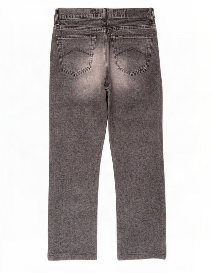 Carrera Mens Straight Jeans W34 L30 Cinza Algodão