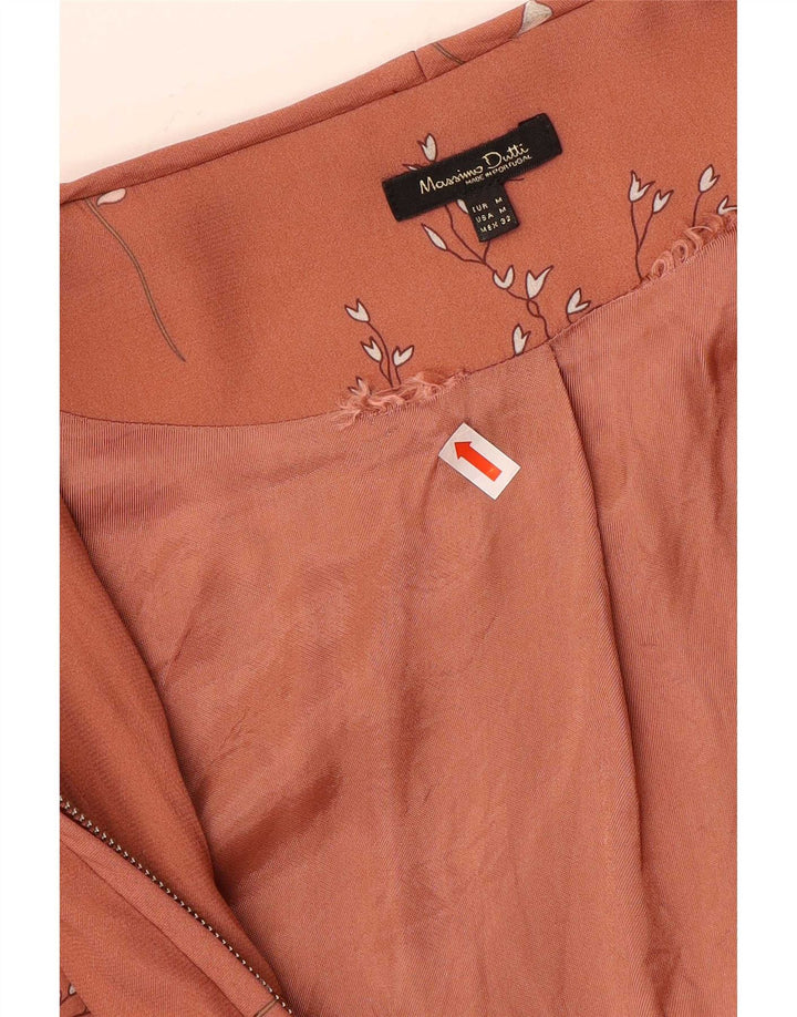 Jaqueta bomber feminina Massimo Dutti UK 12 viscose floral rosa médio