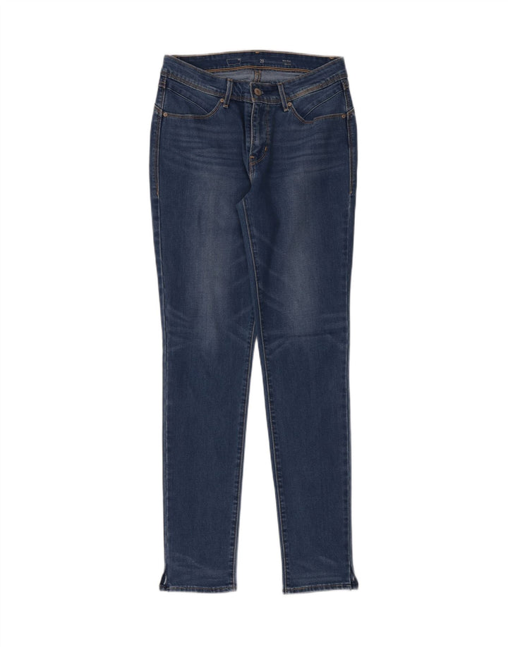 Jeans skinny de cintura média feminino Levi's W29 L32 azul