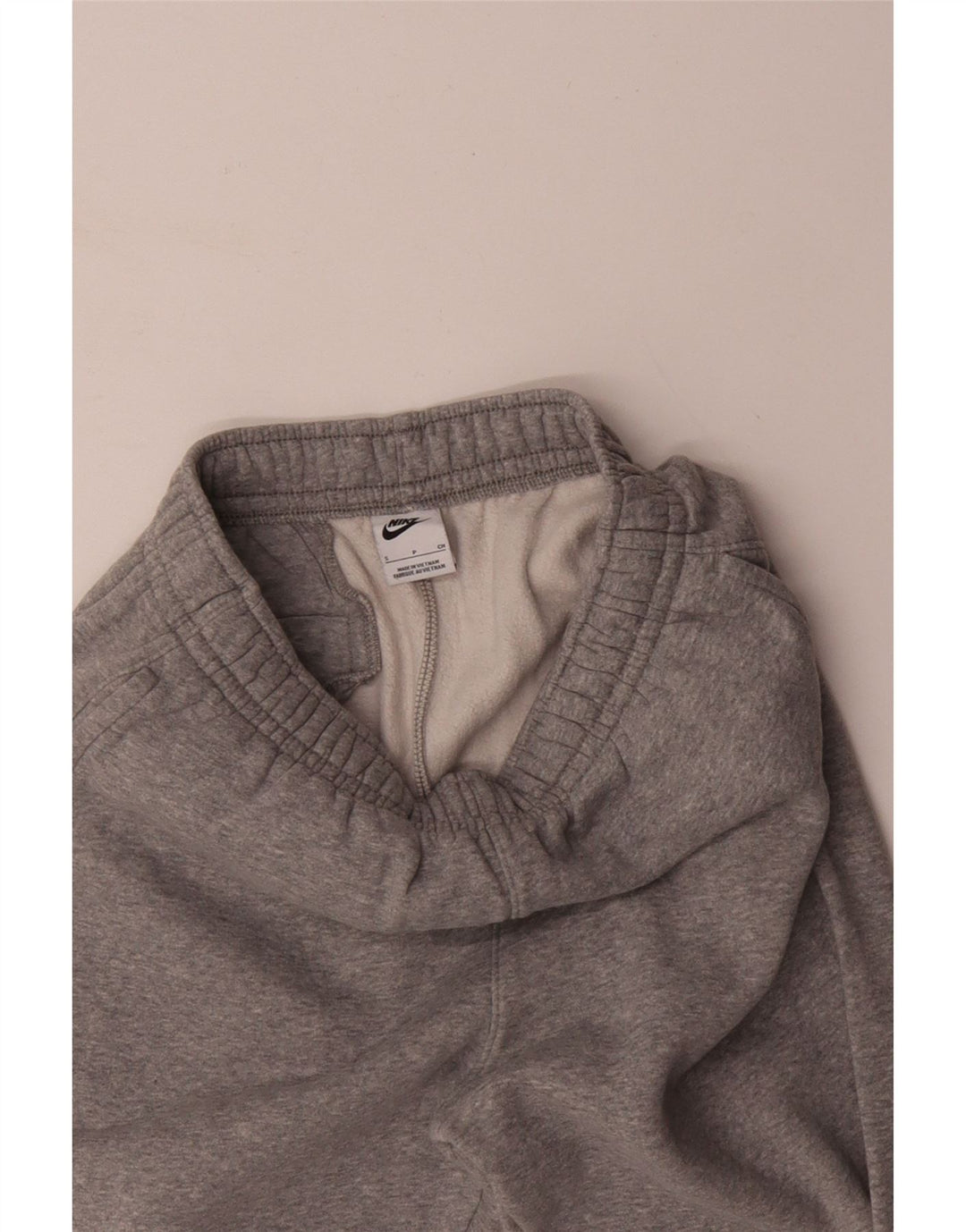 Calça esportiva feminina Nike Joggers UK 10 pequena cinza algodão