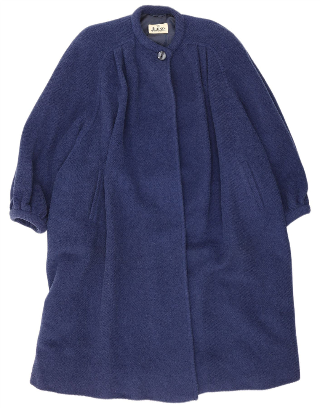 Sobretudo feminino Herno oversized IT 42 lã azul médio