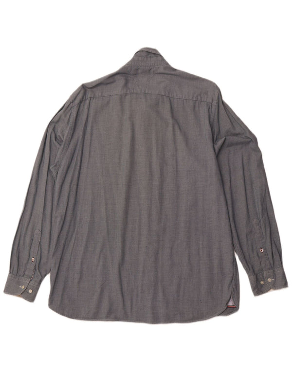 Camisa masculina TOMMY HILFIGER Regular Fit XL algodão manchado cinza