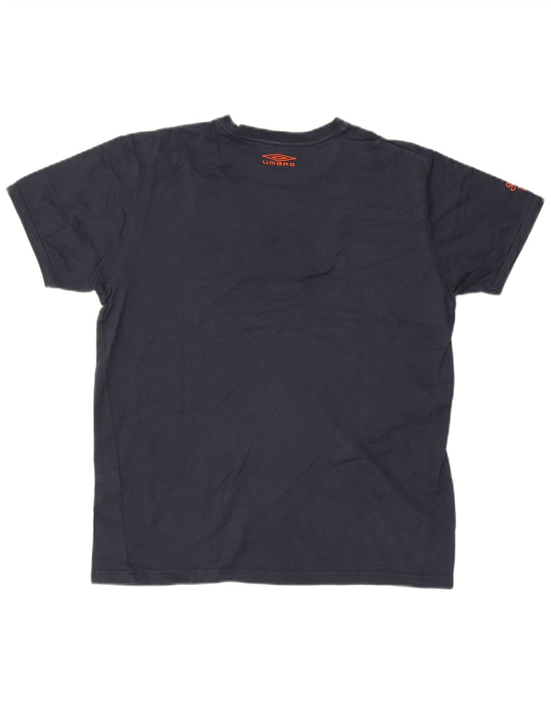 Camiseta gráfica masculina Umbro Top médio algodão azul marinho