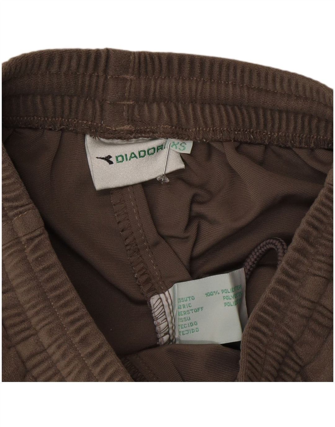 Calça de treino Cargo feminina Diadora UK 6 XS poliéster marrom