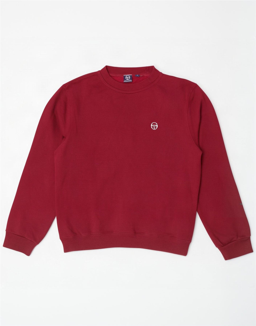 Sergio Tacchini moletom feminino jumper UK 10 pequeno Borgonha