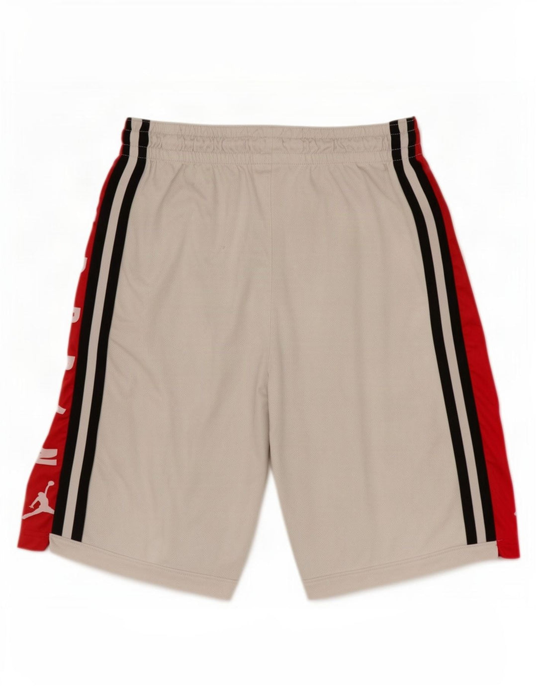 Jordan Mens Graphic Sport Shorts Médio Branco Colorblock Poliéster