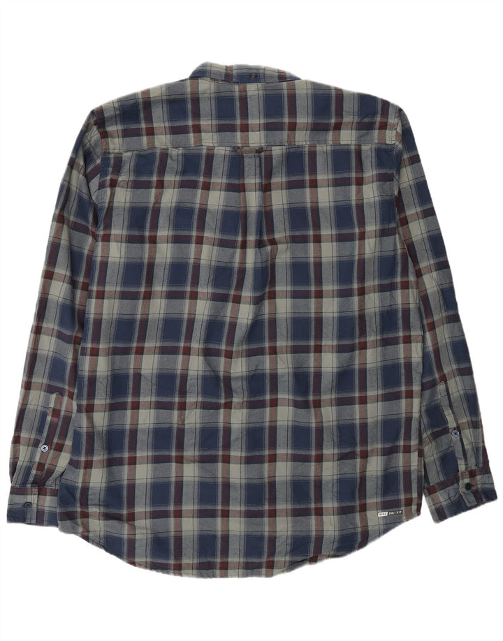 Camisa masculina Hurley XL azul xadrez poliéster