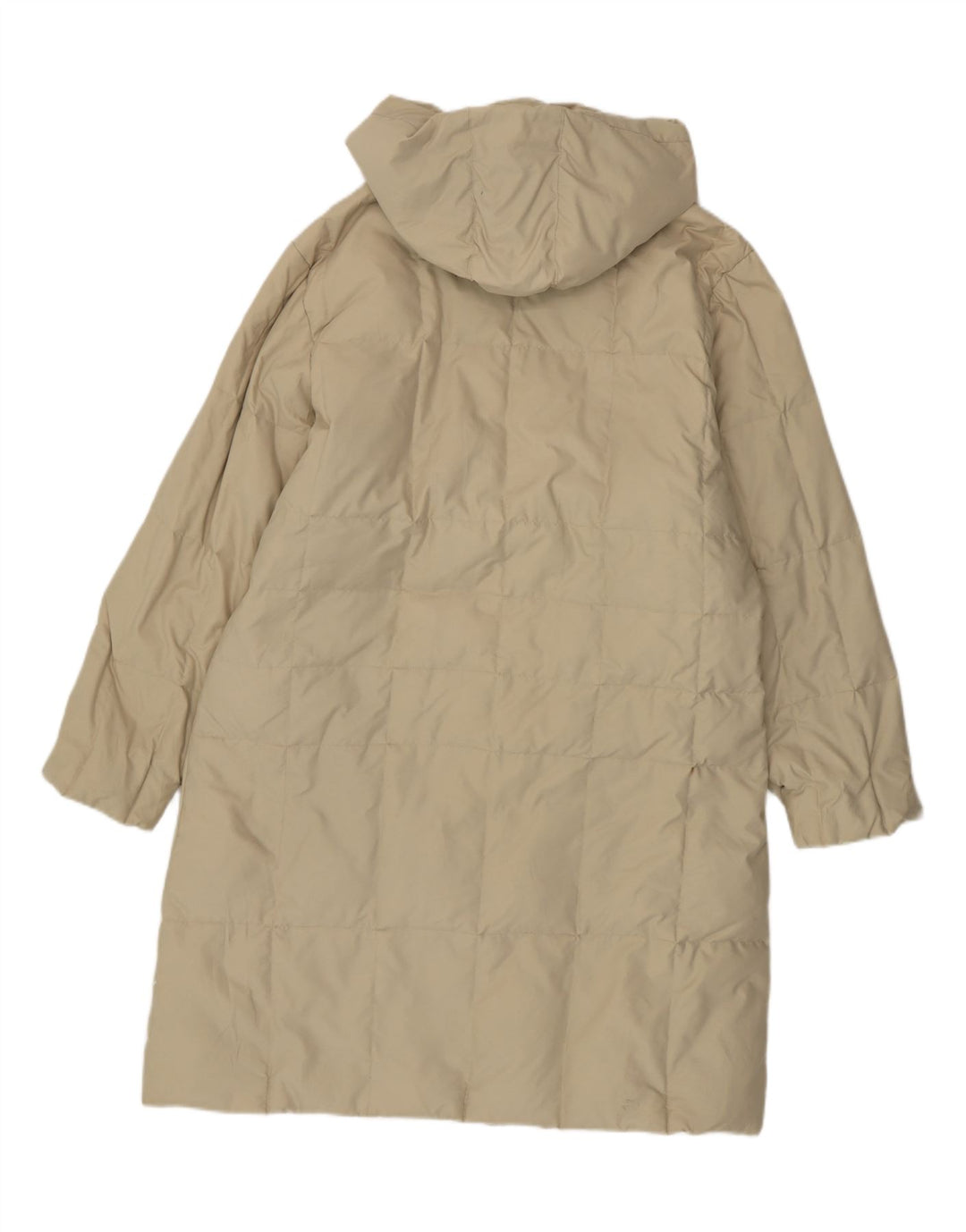 SERGIO TACCHINI Casaco feminino oversized acolchoado com capuz Reino Unido 48 XL Bege