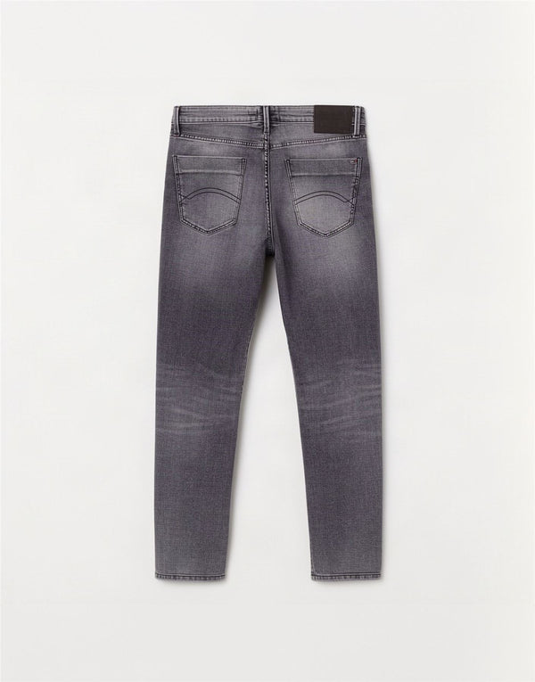 Jeans Tommy Hilfiger feminino Scanton Distressed Slim W30 L27 algodão cinza