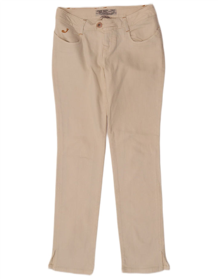 Jacob Cohen Jeans Slim Feminino W28 L30 Algodão Bege