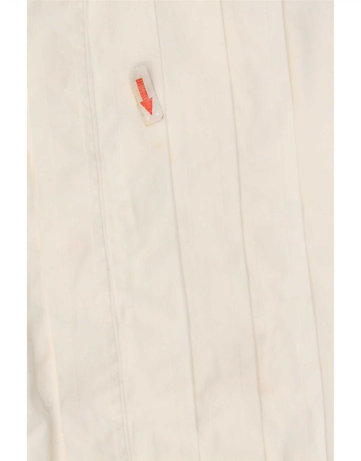 Camisa formal masculina Ungaro tamanho 40 15 1/2 algodão branco médio