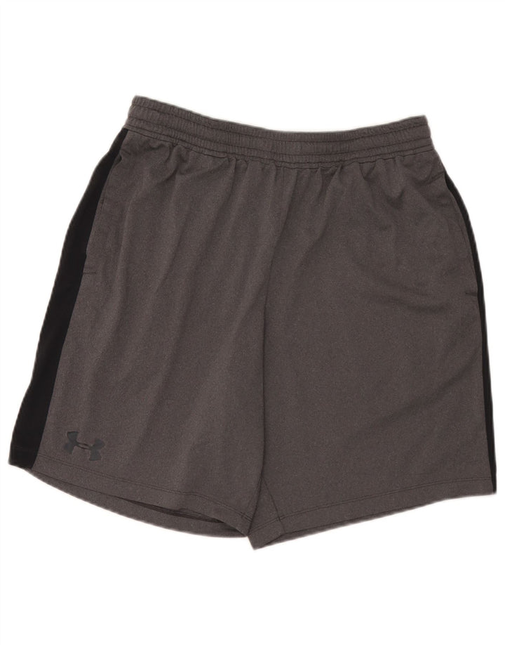 Under Armour Mens Sport Shorts Grande Cinza Colourblock Poliéster
