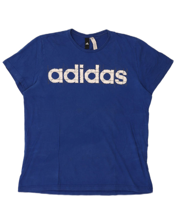 Camiseta Adidas Masculina Graphic Top XL Azul Algodão