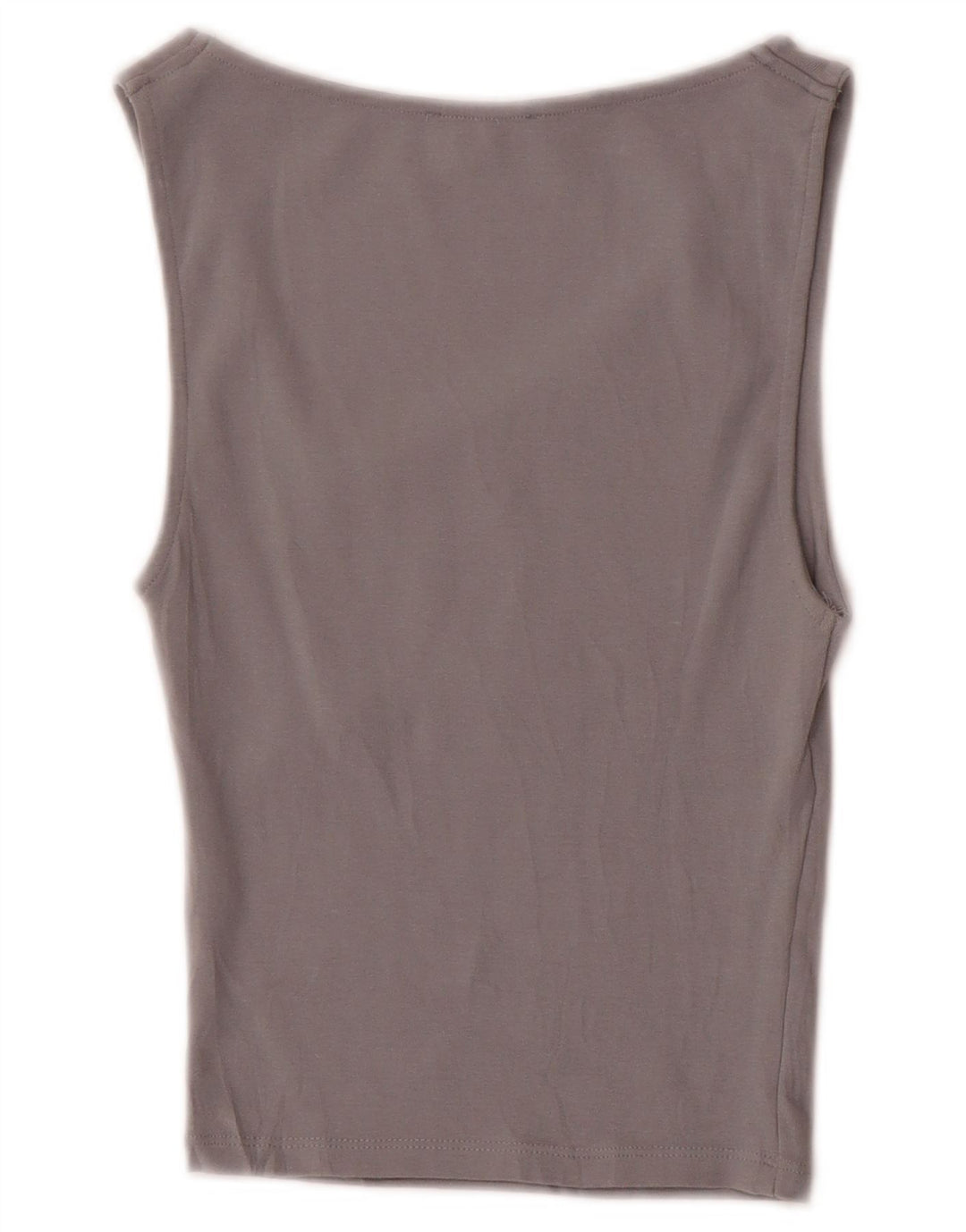Zara Womens Crop Vest Top UK 8 Pequeno Cinza