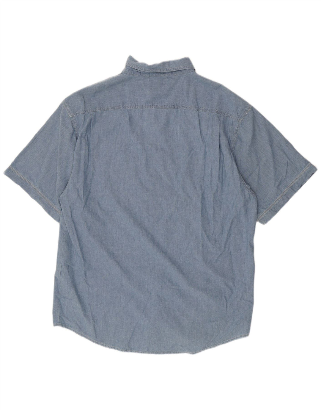 Camisa masculina de manga curta WRANGLER XL azul algodão