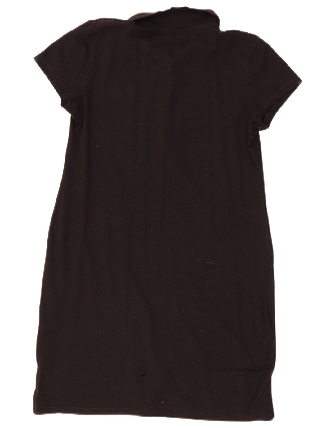 Vestido polo feminino Dkny UK 14 grande algodão preto