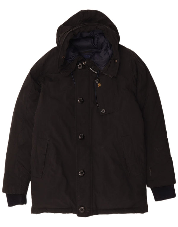 Casaco masculino acolchoado com capuz G-Star UK 40 grande nylon preto
