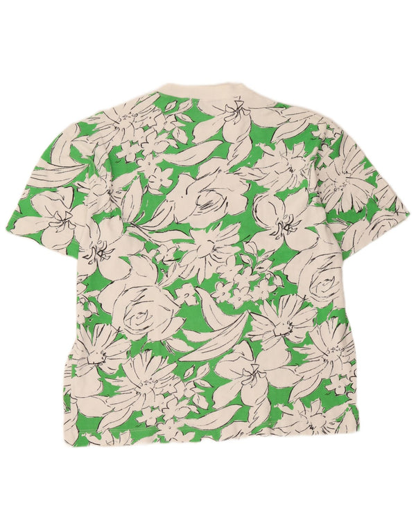 Camiseta gráfica Best Company masculina By Olmes Carretti Top XL verde floral