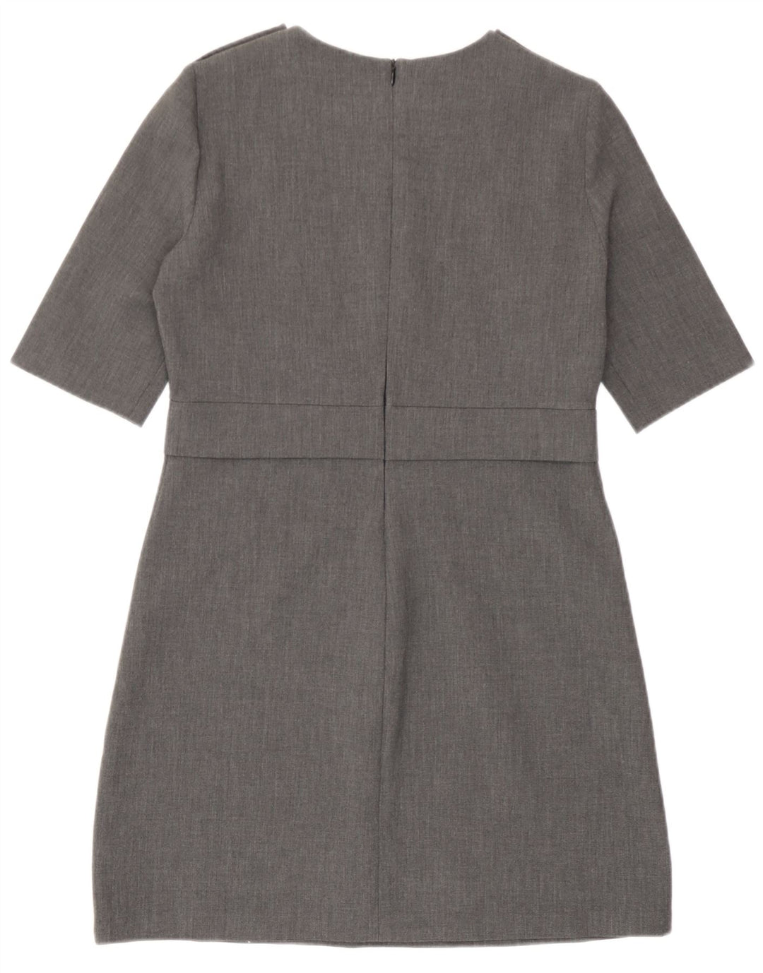 Vestido feminino Zara Shift UK 12 cinza médio