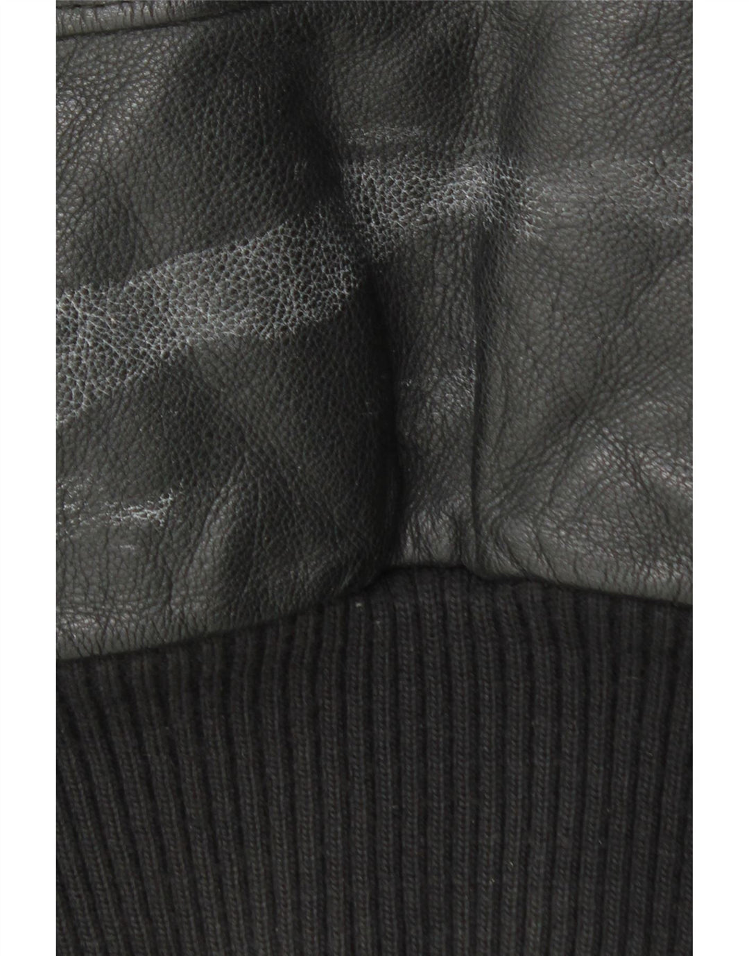 Jaqueta de couro militar masculina vintage IT 52 XL couro preto