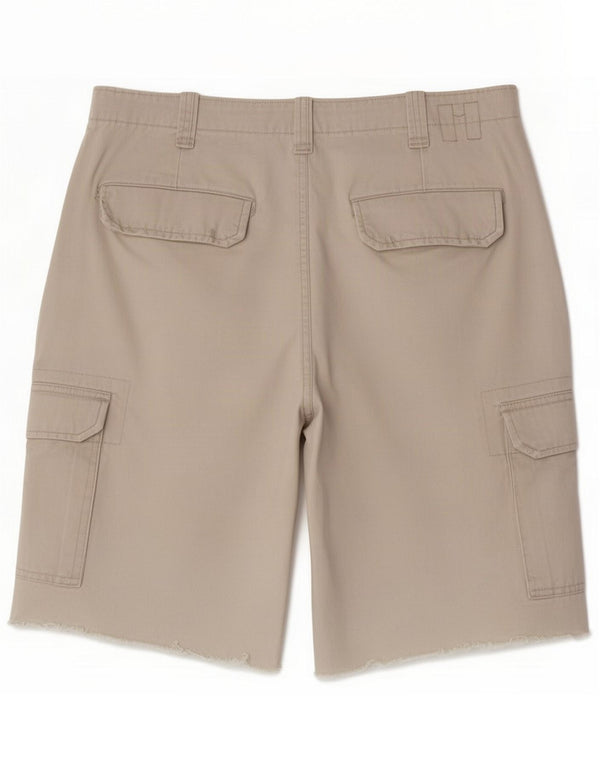 Mossimo Mens Cargo Shorts Médio W32 Algodão Bege
