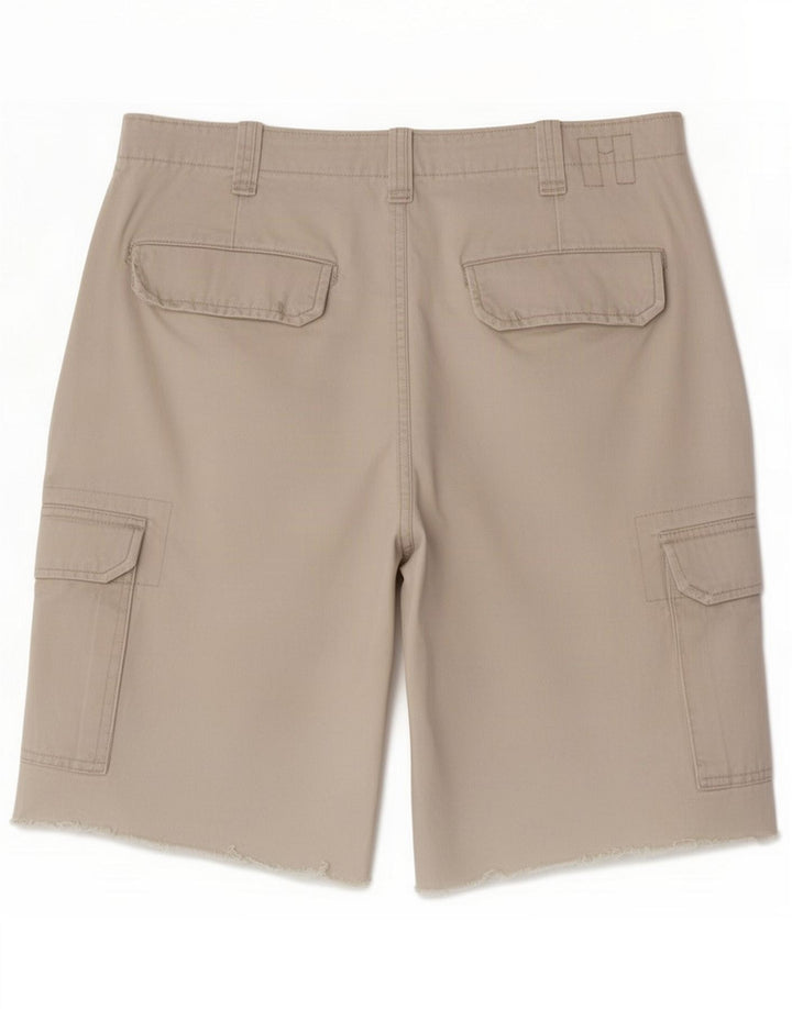 Mossimo Mens Cargo Shorts Médio W32 Algodão Bege